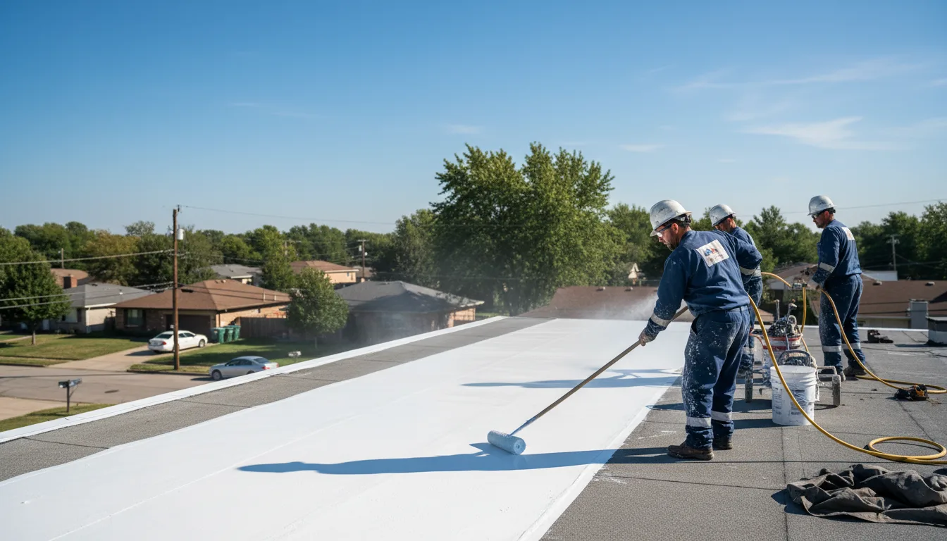 Commercial roof coating in Glendale Springs, NC near me